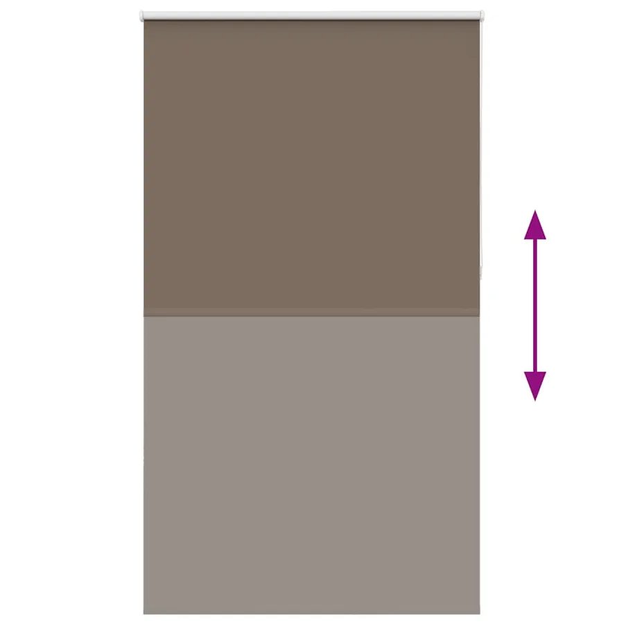 Store enrouleur occultant café 135x210cm largeur du tissu - 5