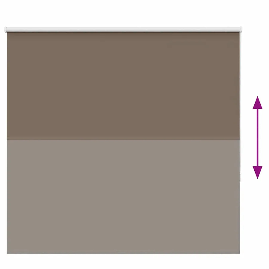 Store enrouleur occultant café 150x150cm largeur du tissu - 5