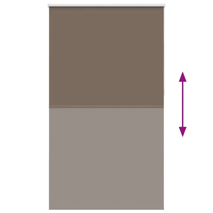 Store enrouleur occultant café 125x210cm largeur du tissu - 5