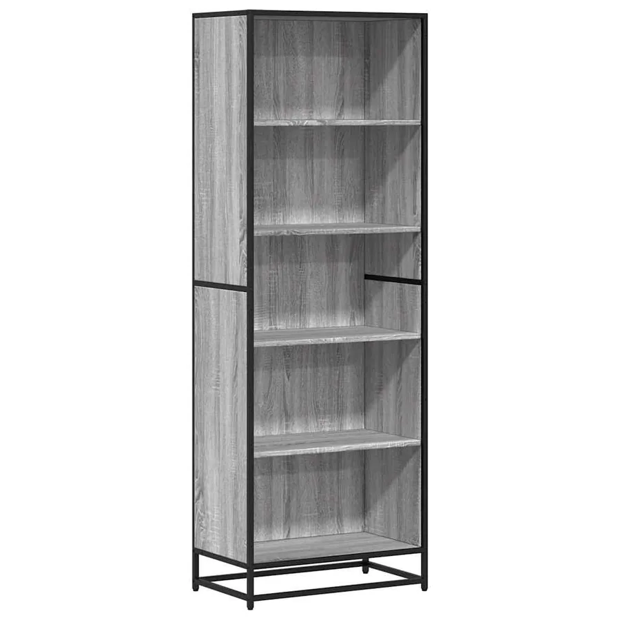 Bibliothèque sonoma gris 60x35x170,5 cm bois d'ingénierie - 2