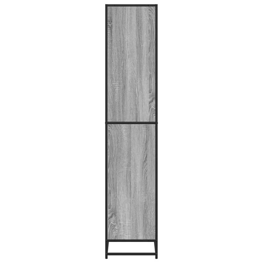 Bibliothèque sonoma gris 60x35x170,5 cm bois d'ingénierie - 5