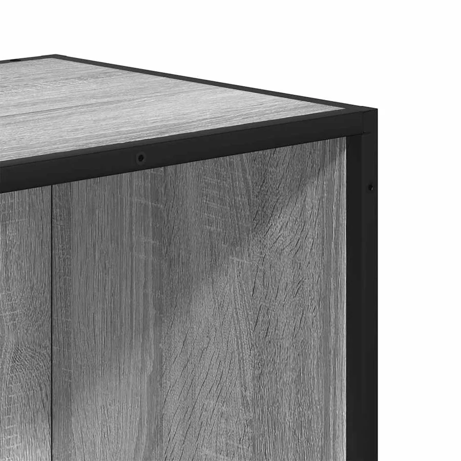 Bibliothèque sonoma gris 60x35x170,5 cm bois d'ingénierie - 7