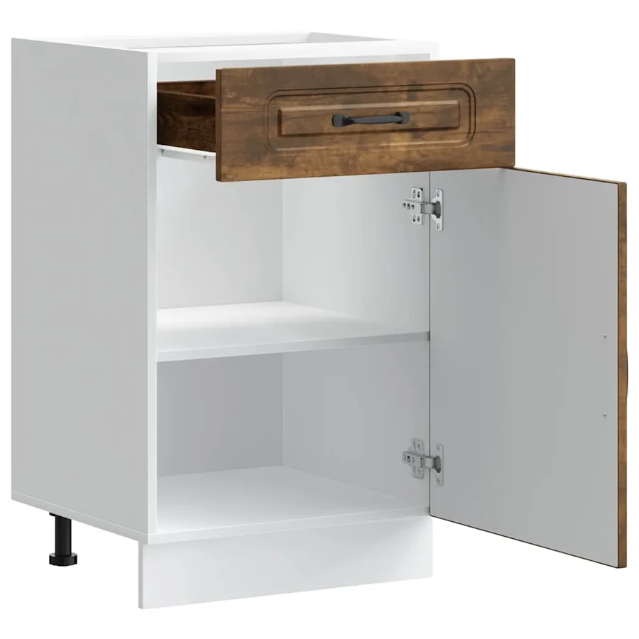 Armoire de cuisine Kalmar chêne fumé bois d'ingénierie - 5