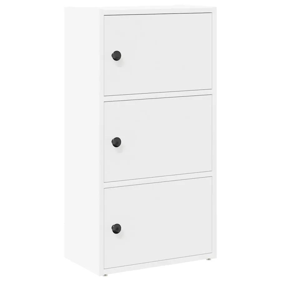 Bibliothèque blanc 40x24x77 cm bois d'ingénierie - 2