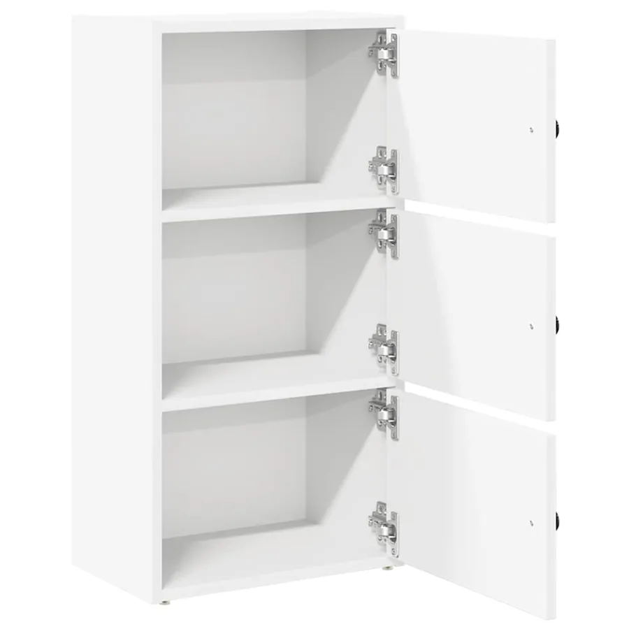 Bibliothèque blanc 40x24x77 cm bois d'ingénierie - 5
