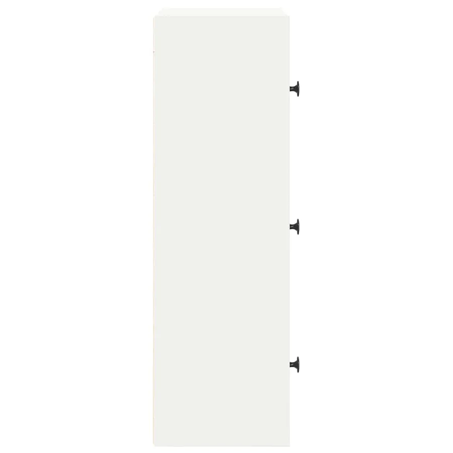 Bibliothèque blanc 40x24x77 cm bois d'ingénierie - 6