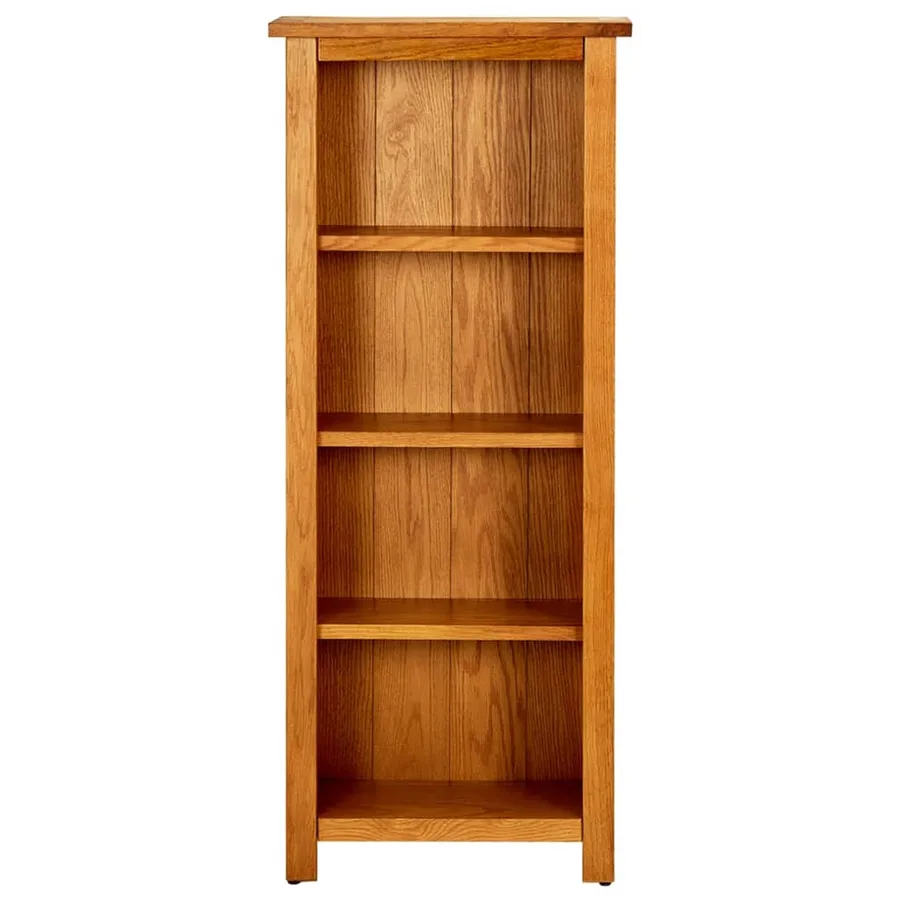 Bibliothèque à 4 niveaux 45x22x110 cm Bois de chêne massif - 2