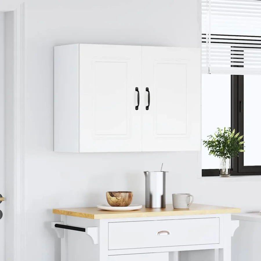 Armoire murale de cuisine Kalmar blanc bois d'ingénierie - 3