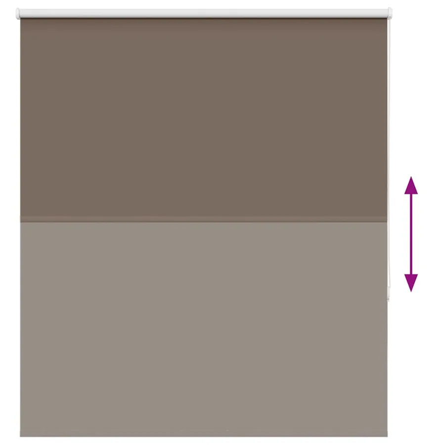Store enrouleur occultant café 125x150cm largeur du tissu - 5