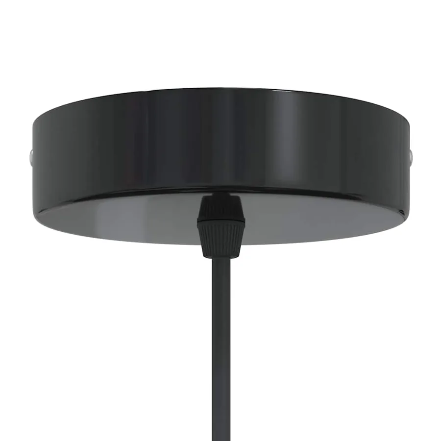 Lampe suspendue réglable hauteur E27 vert brillant Ø 31cm métal - 7