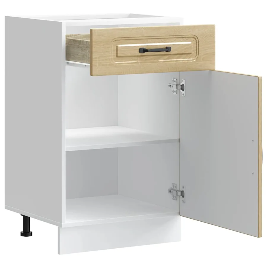 Armoire de cuisine Kalmar chêne sonoma bois d'ingénierie - 5