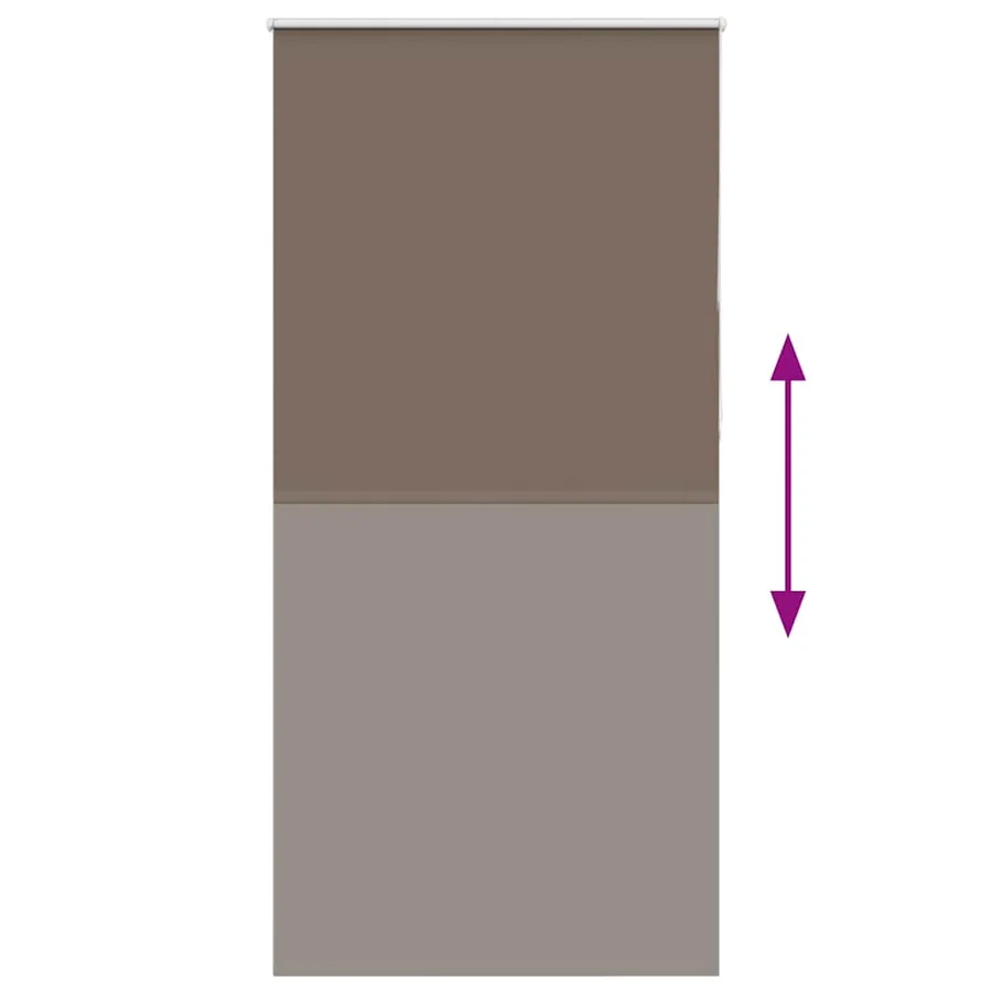 Store enrouleur occultant café 100x230cm largeur du tissu - 5