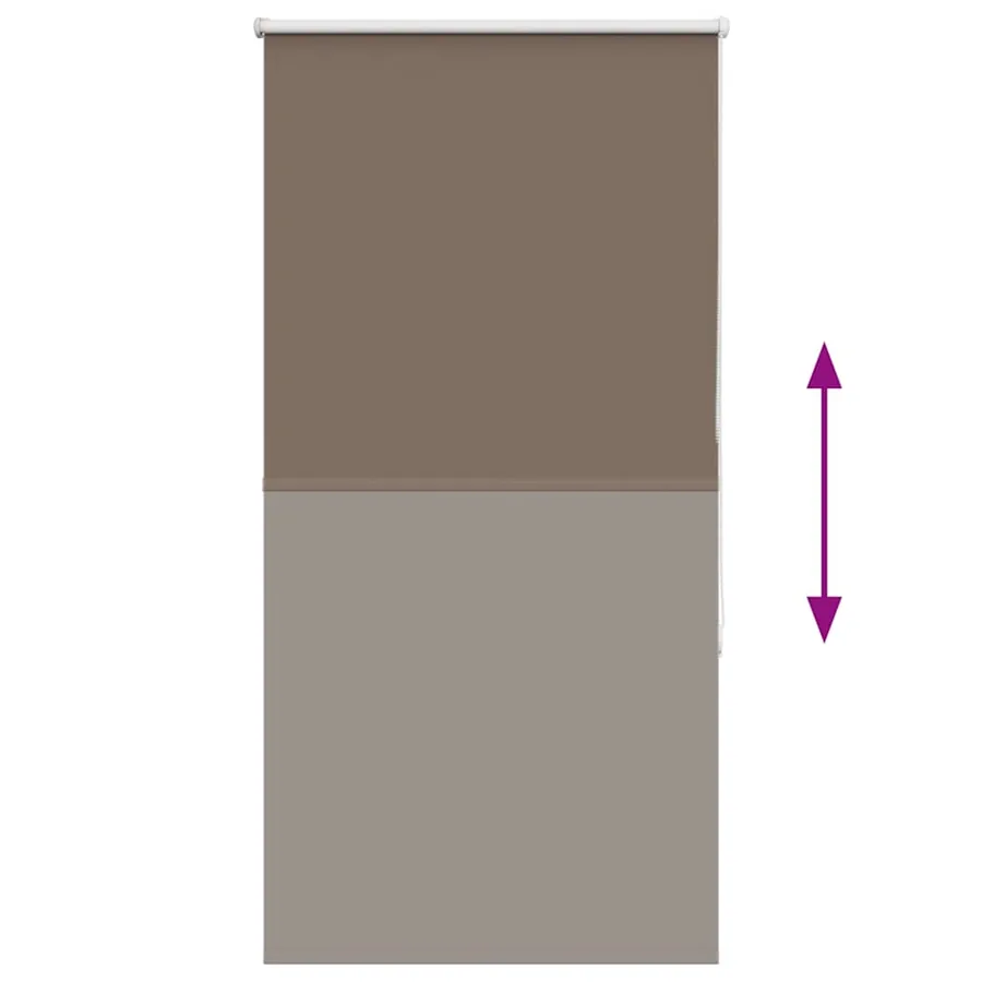 Store enrouleur occultant café 80x175cm largeur du tissu 75,7cm - 5