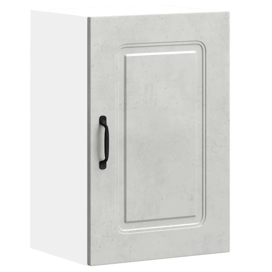 Armoire murale de cuisine Kalmar gris béton bois d'ingénierie - 2