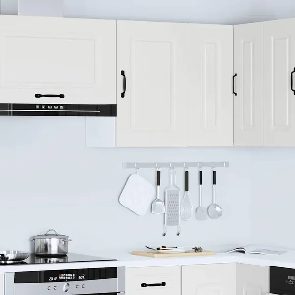 Armoire murale de cuisine Kalmar blanc bois d'ingénierie