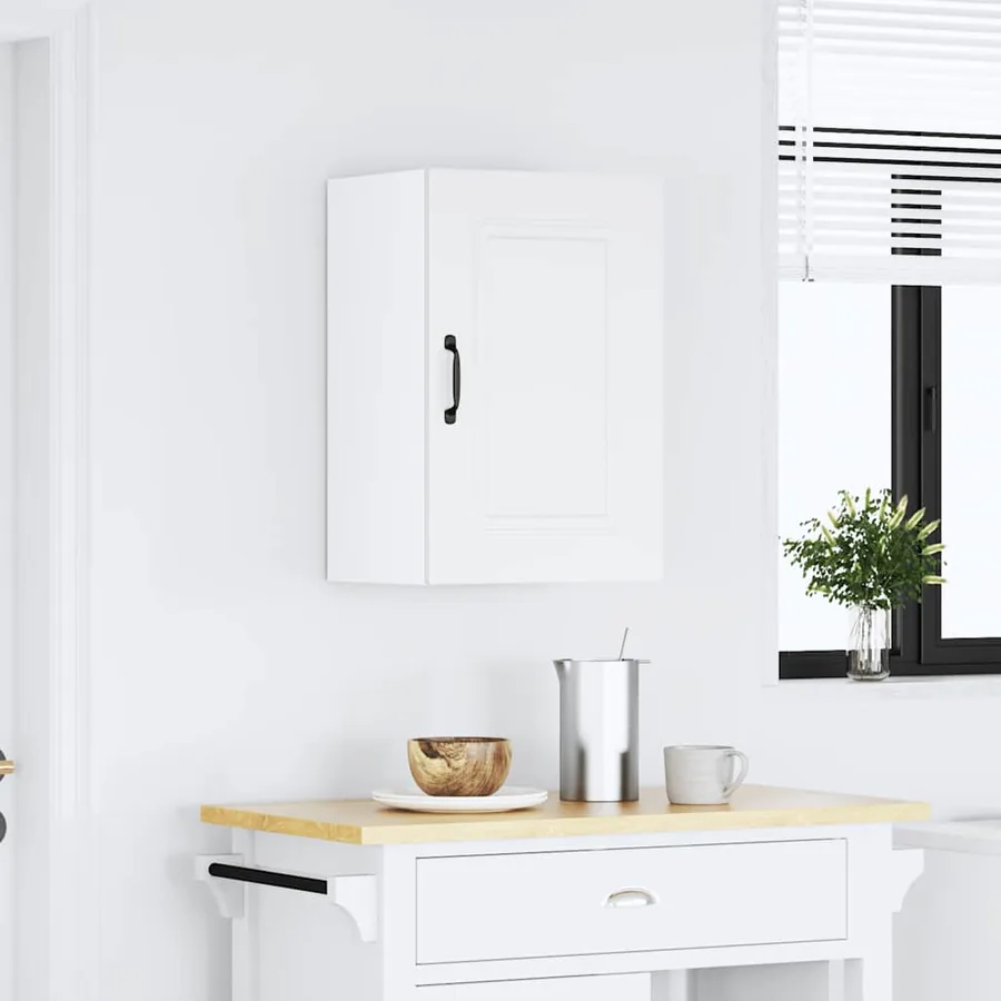 Armoire murale de cuisine Kalmar blanc bois d'ingénierie - 3