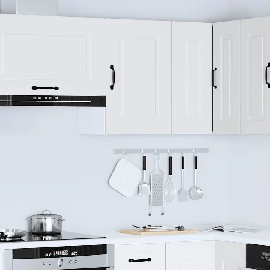 Armoire murale de cuisine Kalmar blanc bois d'ingénierie - 4