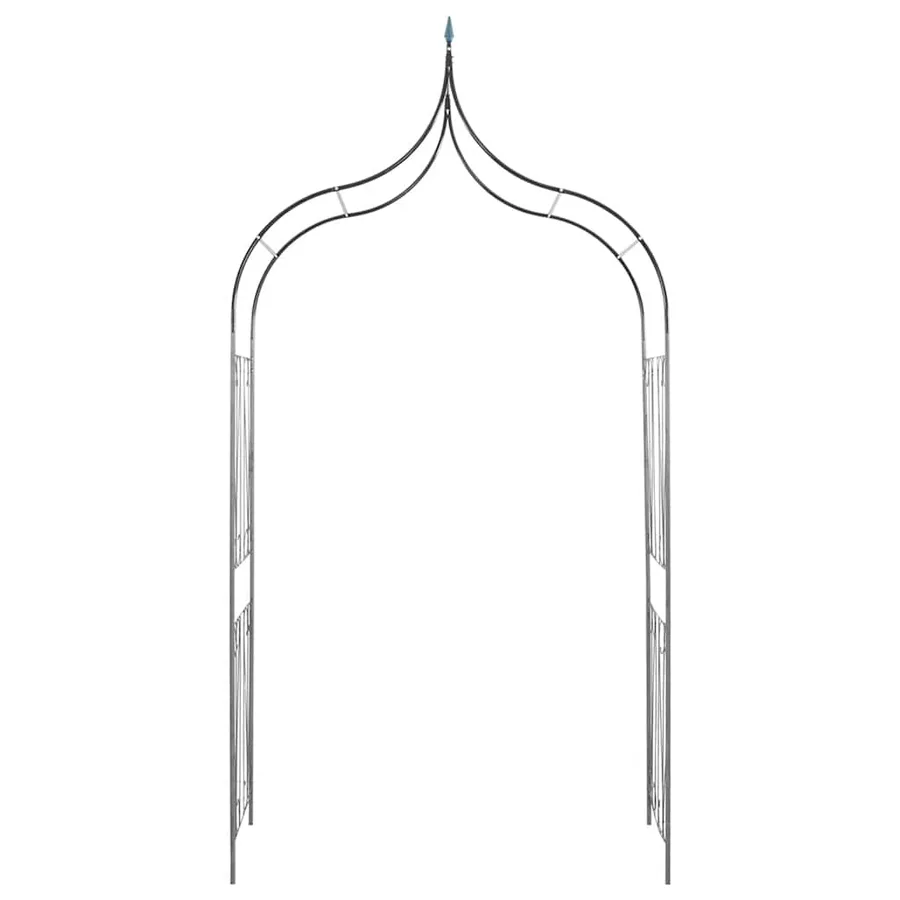 Arche de jardin Design de piquet plantes grimpantes Vert foncé - 4
