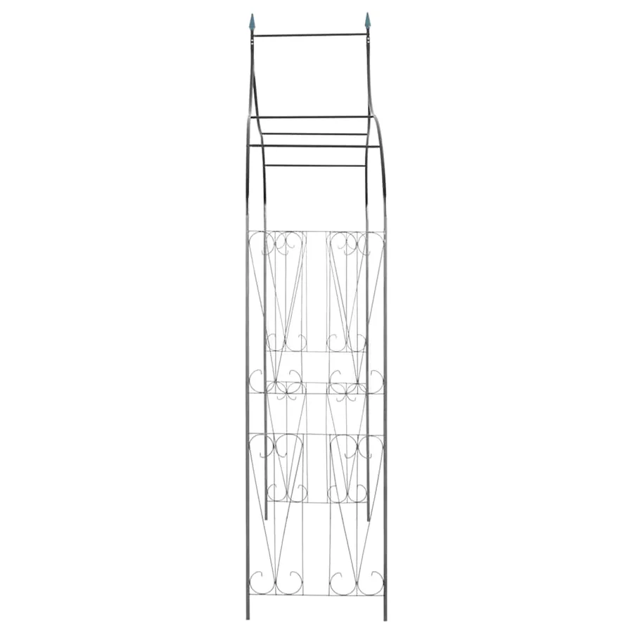 Arche de jardin Design de piquet plantes grimpantes Vert foncé - 5