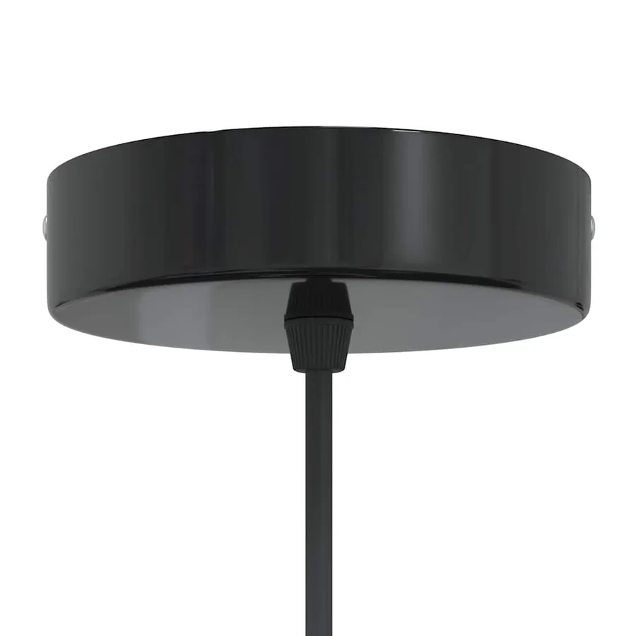Lampe suspendue réglable hauteur E27 blanc brillant Ø31cm métal - 7