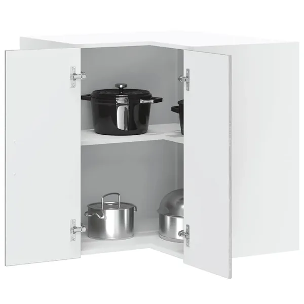 Armoire d'angle murale de cuisine Lucca sonoma gris