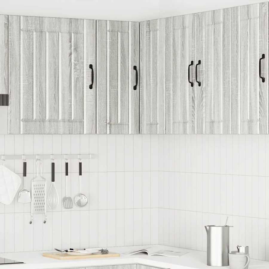 Armoire d'angle murale de cuisine Lucca sonoma gris - 3