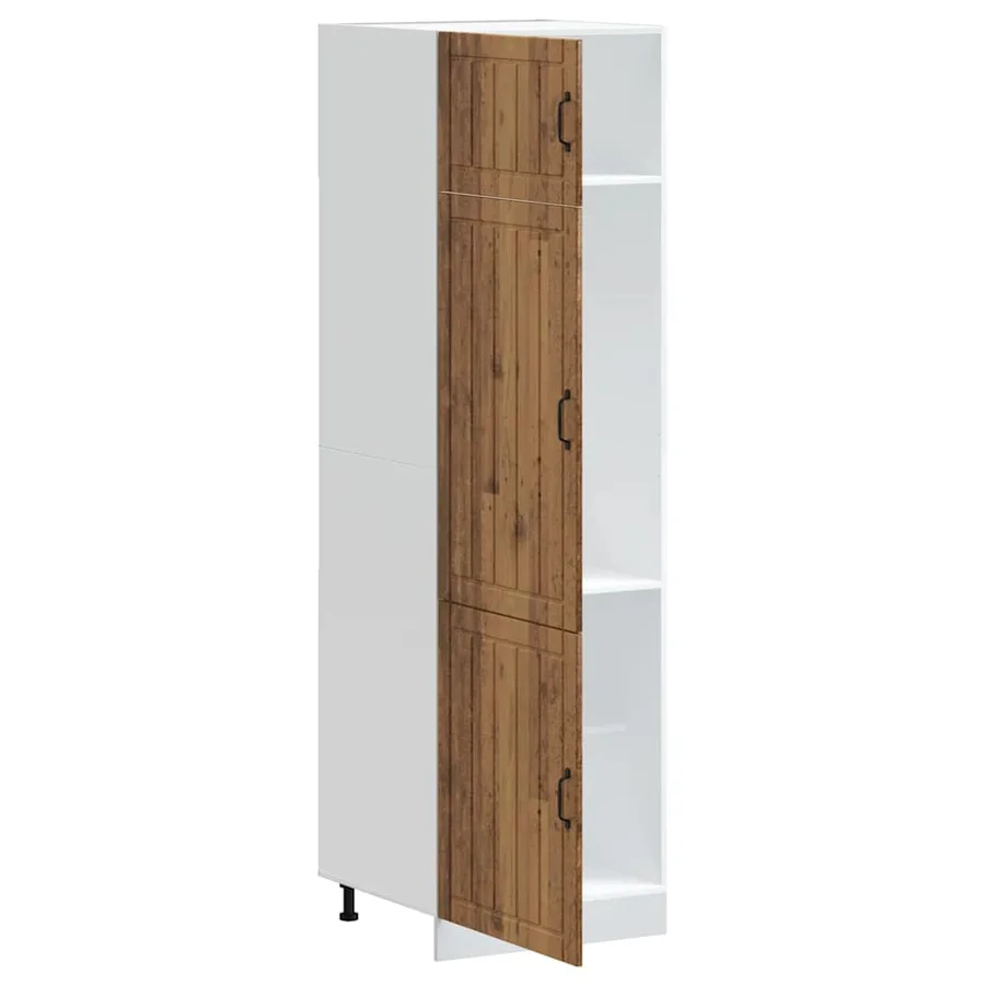 Armoire de cuisine Lucca vieux bois bois d'ingénierie - 4