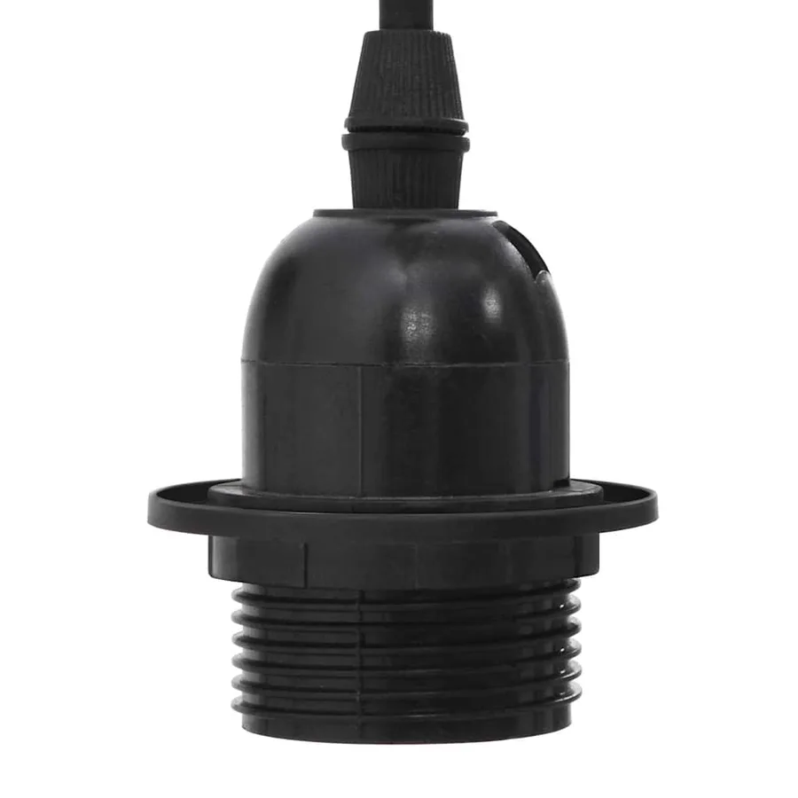 Lampe suspendue avec 5 porte-lampes E27 noir métal - 10