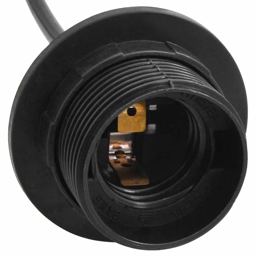 Lampe suspendue avec 5 porte-lampes E27 noir métal - 11