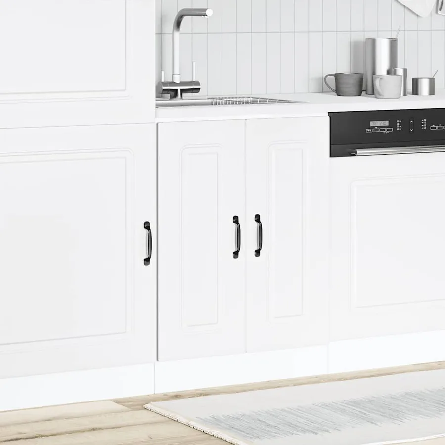 Meuble bas pour évier Kalmar blanc 60x46x81,5cm bois ingénierie - 3