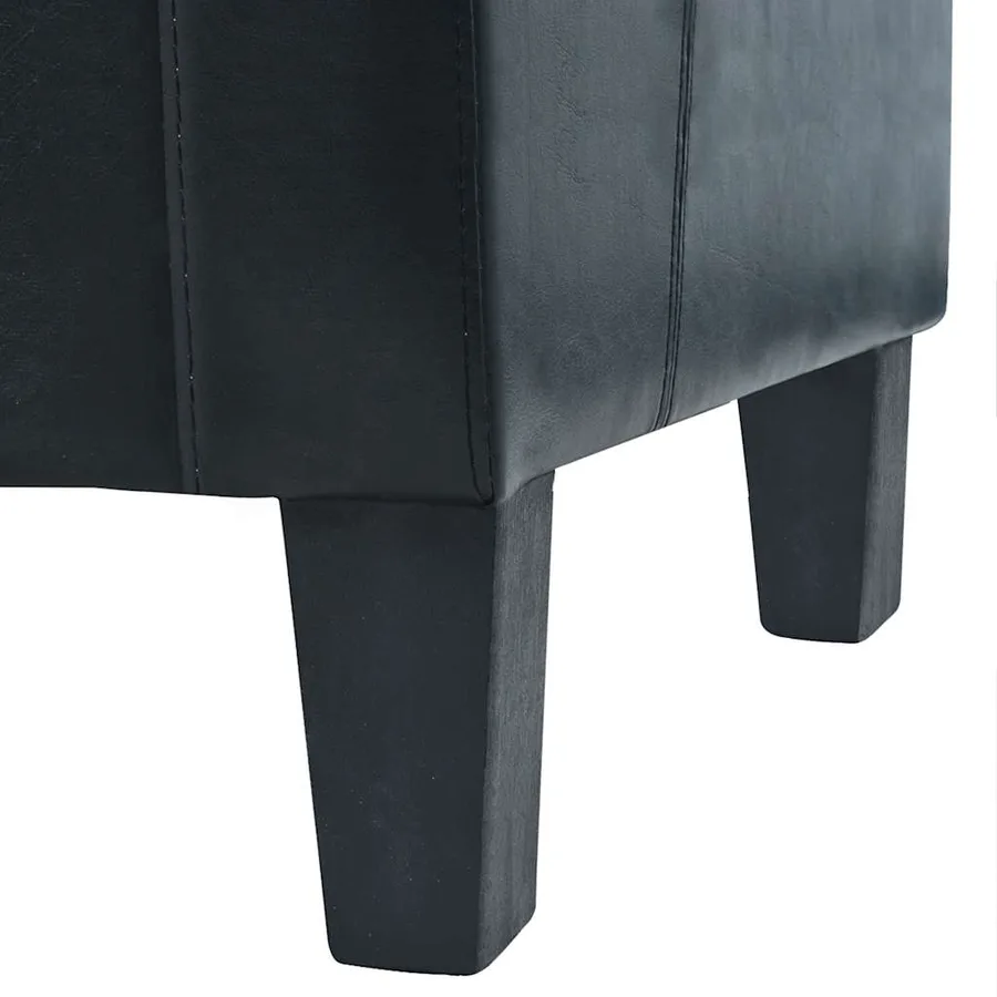 Ensemble de canapés 2 pcs cuir synthétique noir - 10