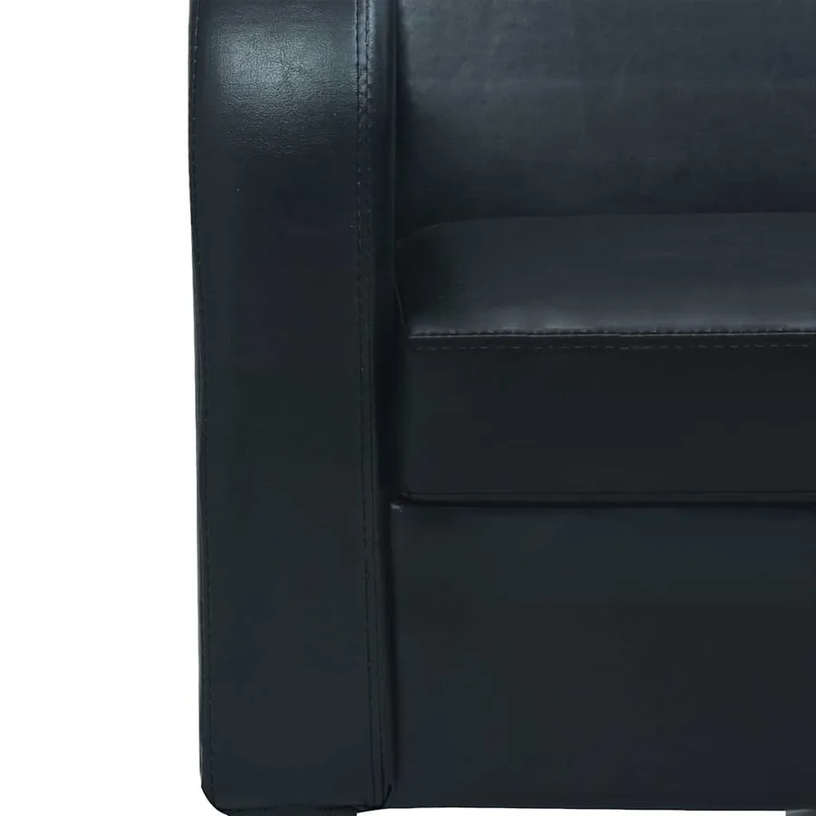 Ensemble de canapés 2 pcs cuir synthétique noir - 9
