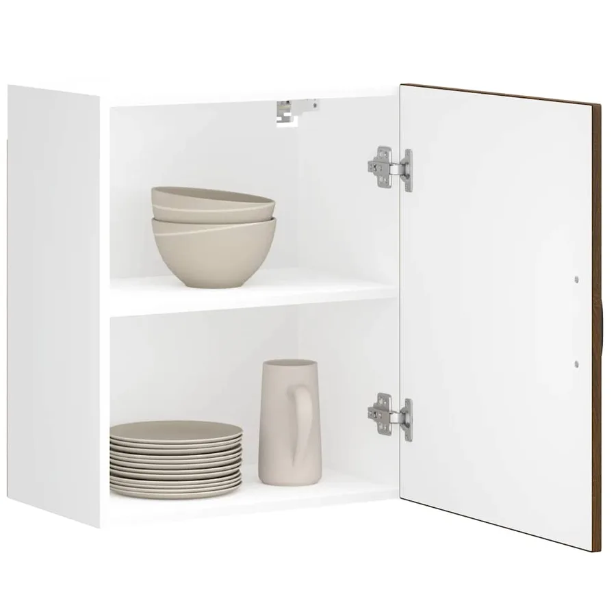 Armoires murales de cuisine 2 pcs Kalmar en bois d'ingénierie chêne brun - 4