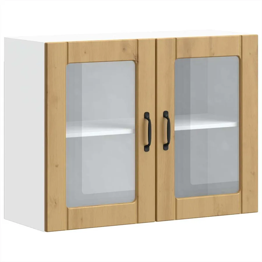 Armoire murale de cuisine avec porte en verre Lucca - 2