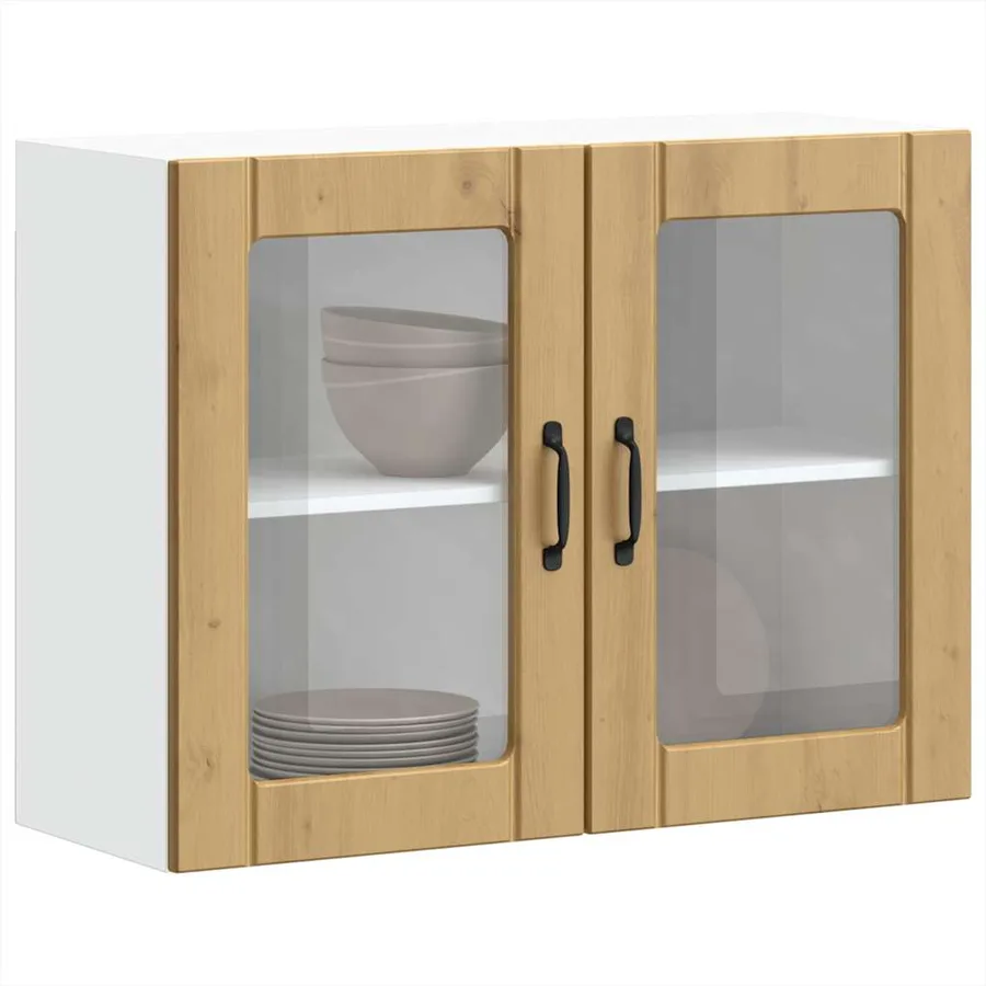 Armoire murale de cuisine avec porte en verre Lucca - 5