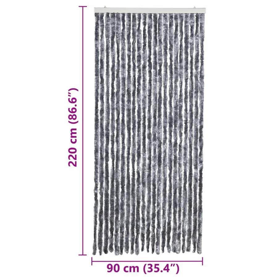 Moustiquaire Argenté 90x220 cm Chenille - 7