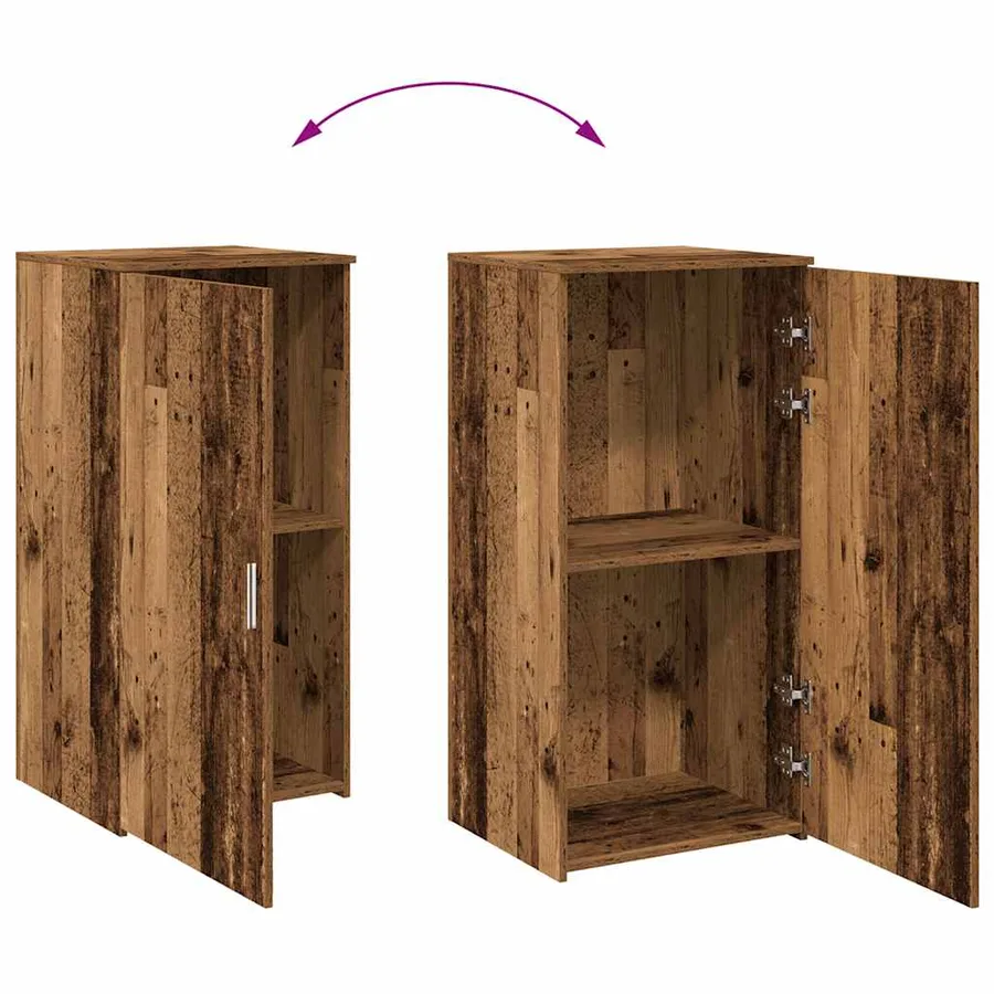 Armoire rangement vieux bois 50x45x103,5 cm bois d’ingénierie - 7