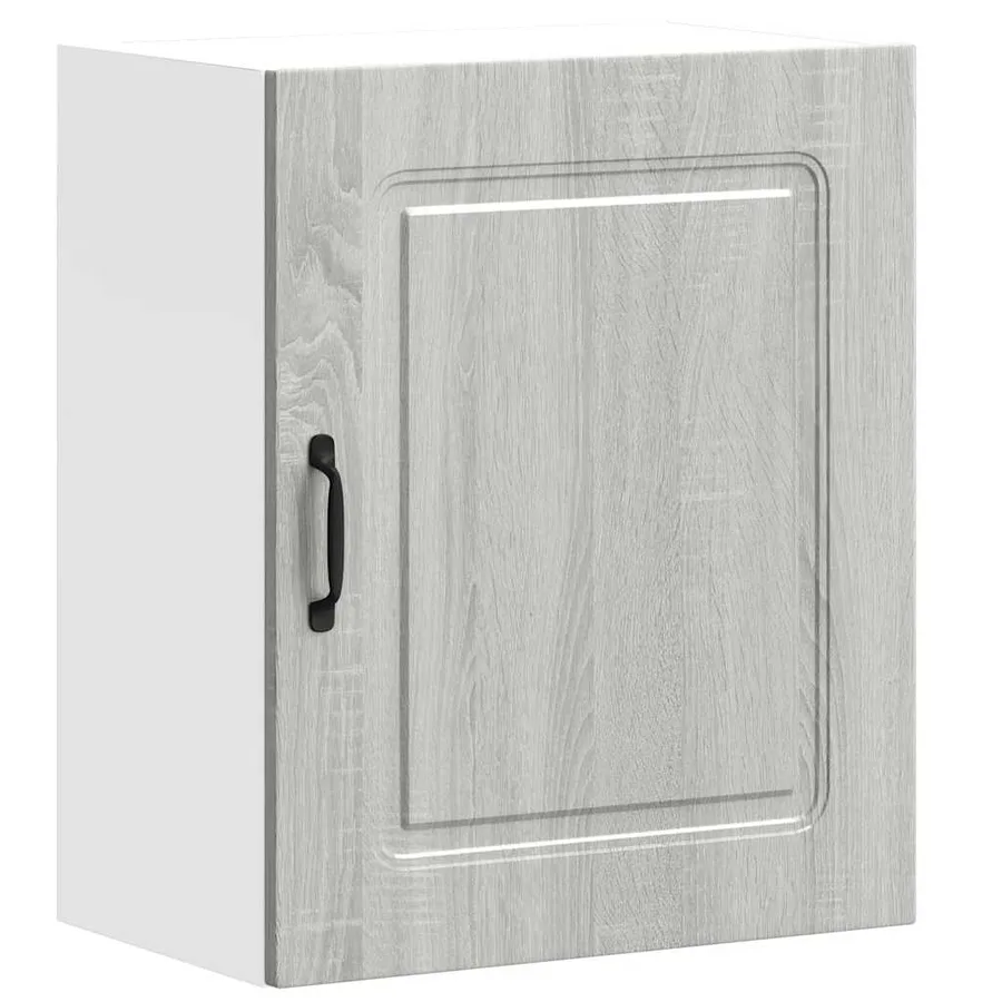 Armoires murales de cuisine 2 pcs Kalmar Gris Sonoma en bois d'ingénierie - 5