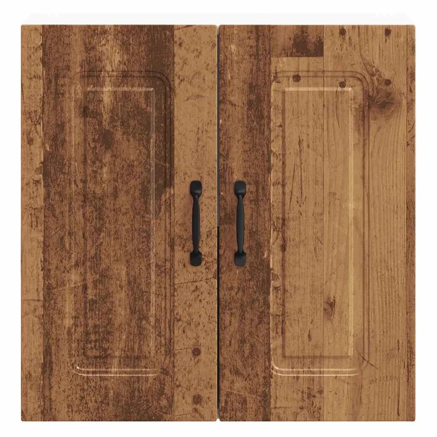 Armoire murale de cuisine Kalmar vieux bois bois d'ingénierie - 5