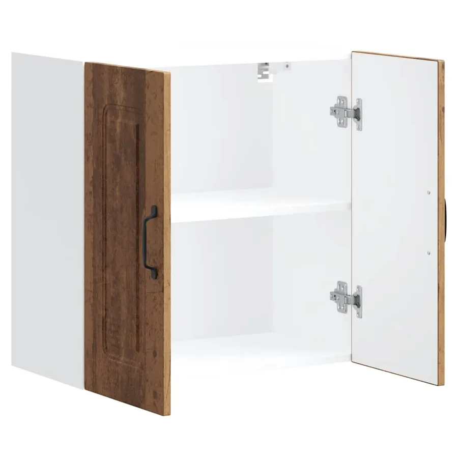 Armoire murale de cuisine Kalmar vieux bois bois d'ingénierie - 6