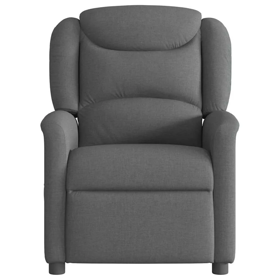 Fauteuil de massage inclinable Gris foncé Tissu - 3