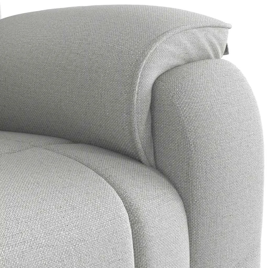 Fauteuil inclinable gris nuage tissu - 8