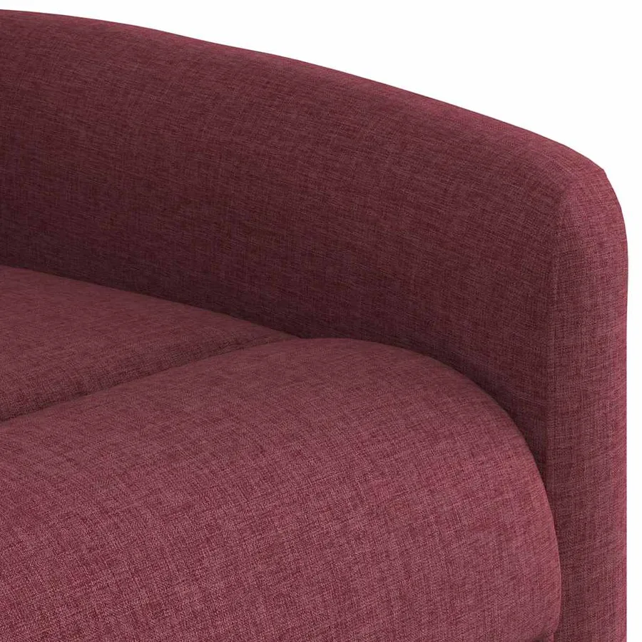 Fauteuil inclinable de massage Rouge bordeaux Tissu - 11