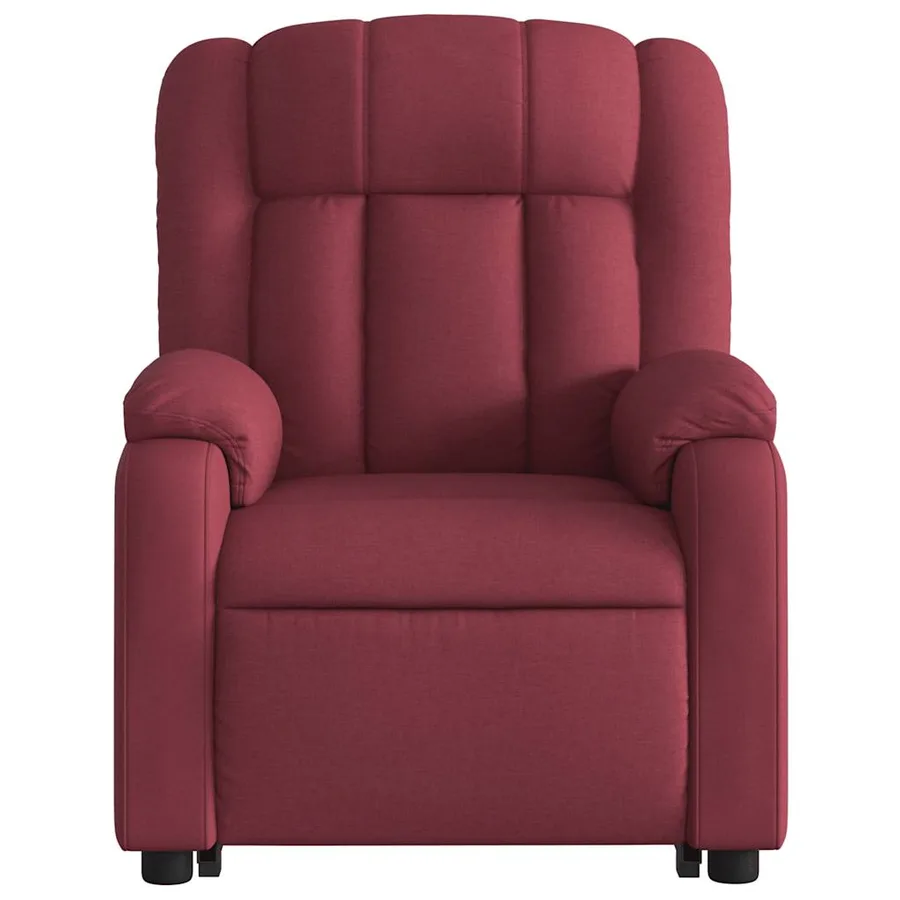Fauteuil inclinable de massage Rouge bordeaux Tissu - 9