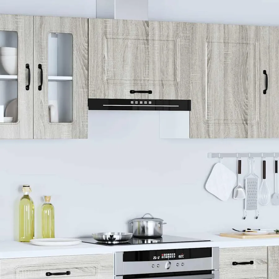 Armoire murale de cuisine Kalmar sonoma gris bois d'ingénierie - 4