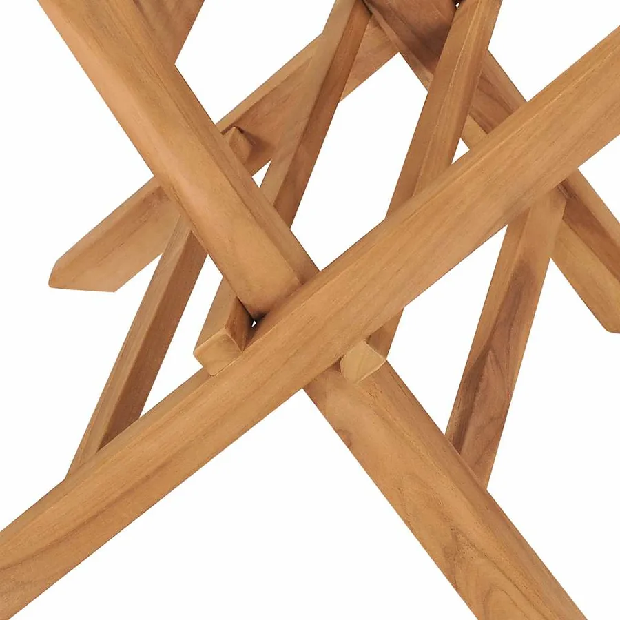 Chaises pliables de jardin lot de 2 Bois de teck solide - 10