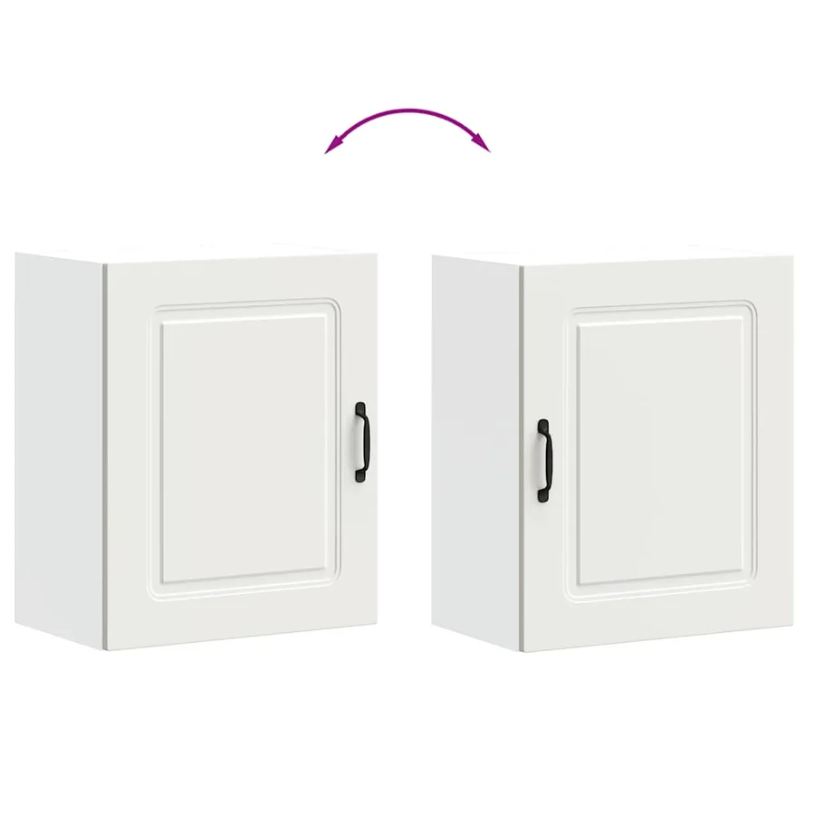 Armoires murales de cuisine 2pcs Kalmar blanc bois d'ingénierie - 8
