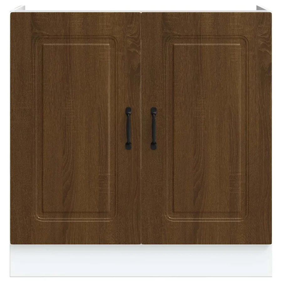 Meuble bas pour évier Kalmar chêne artisanal bois ingénierie - 4