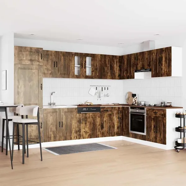 Armoire de cuisine Kalmar 2 pcs Marron 80 x 46 x 81.5 cm