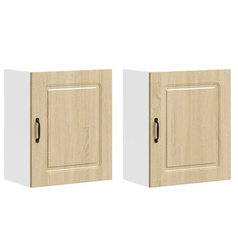 Armoires murales de cuisine 2 pcs Kalmar en chêne Sonoma bois d'ingénierie - 2